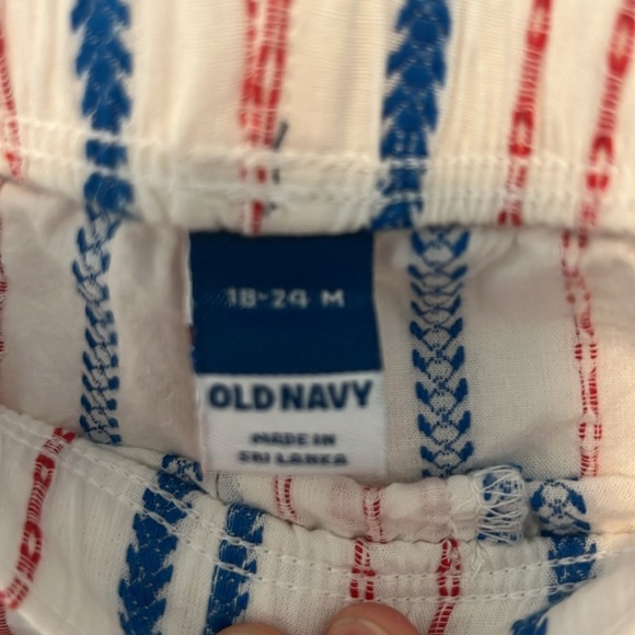 Old Navy Toddler Boy Set - Red, Blue, and White Stripes 18/24M - Picture 4 of 9